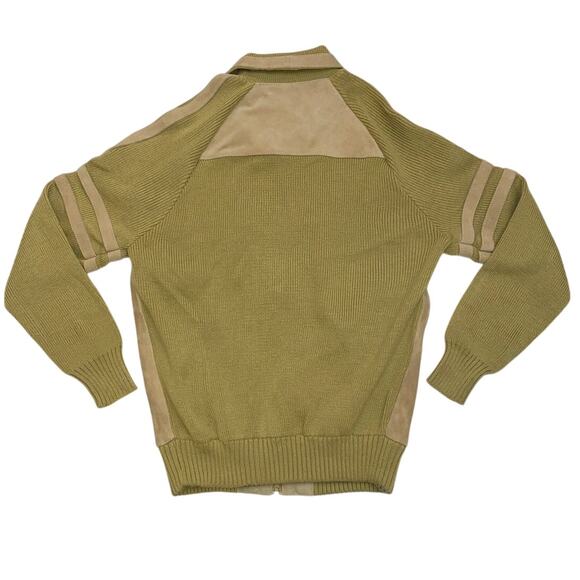 Robert Alexander Italy Leather suede jacket Sz M varsity chore shacket Preppy - Picture 9 of 11